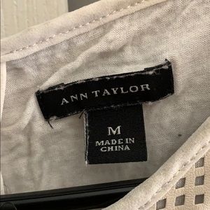 Ann Taylor Tops - Ann Taylor leather tank top Ann Taylor Tops - Ann Taylor leather tank top